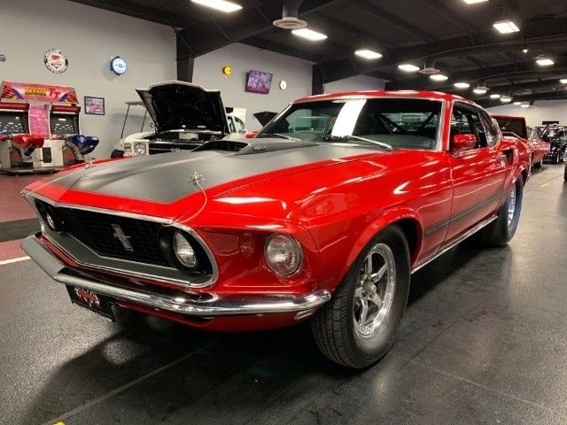 1969 Red Ford Mustang Hatchback