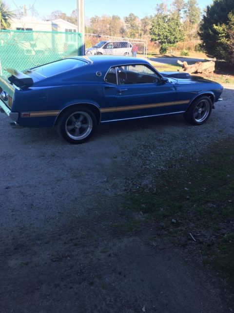 1969 Blue Ford Mustang Fastback