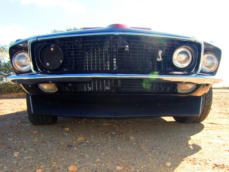 1969 Black w/ Combination  Red Boss Graphics Ford Mustang 2 door Fastback