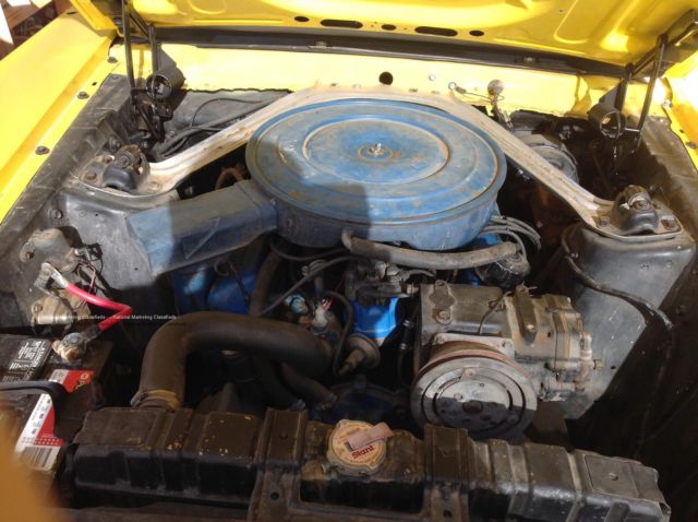 1969 Yellow Ford Mustang Hardtop