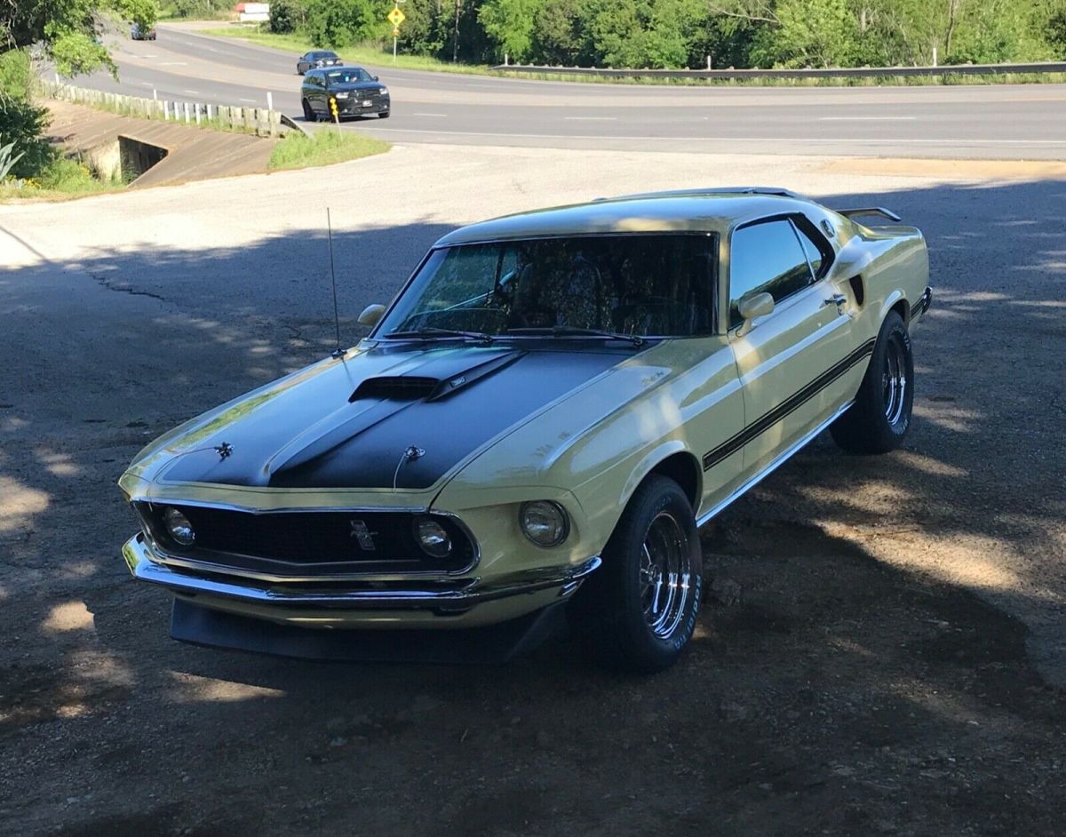 1969 Yellow Ford Mustang Fastback