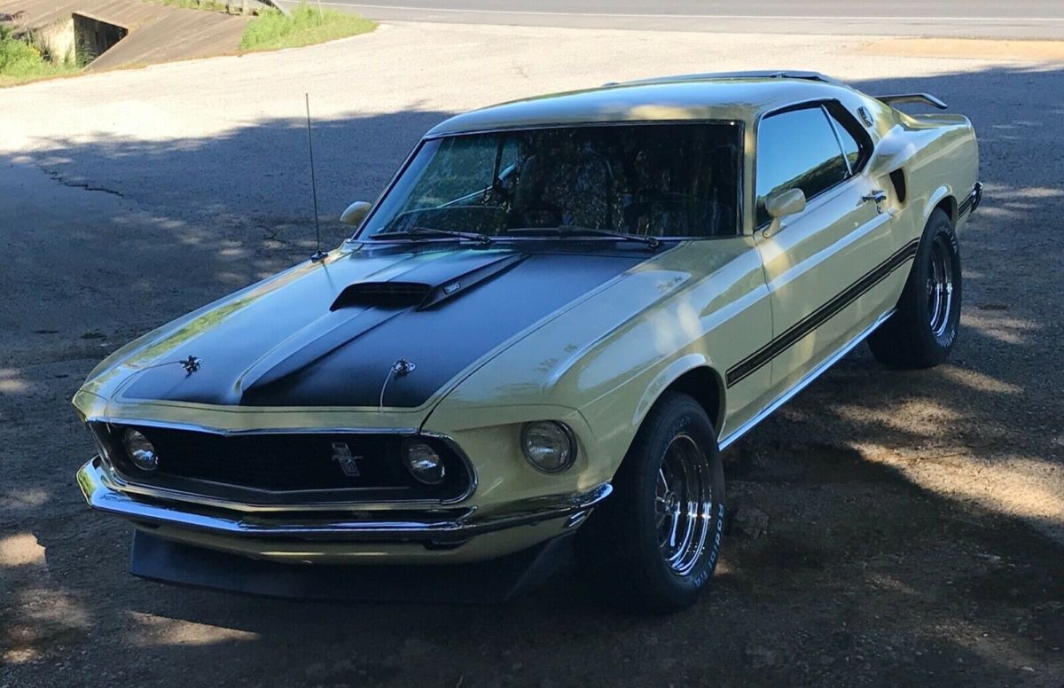 1969 Yellow Ford Mustang Fastback