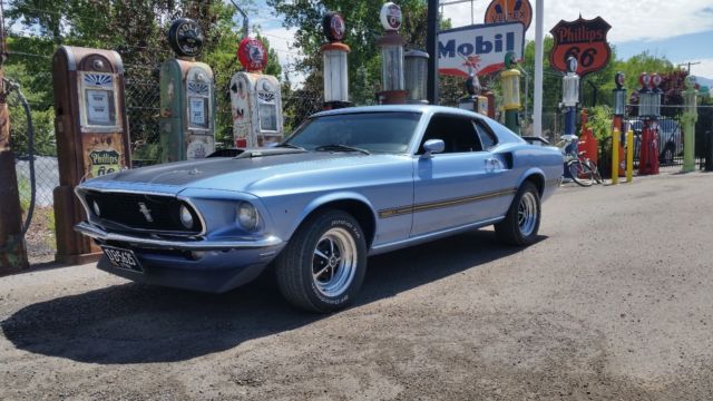 1969 Blue Ford Mustang Coupe