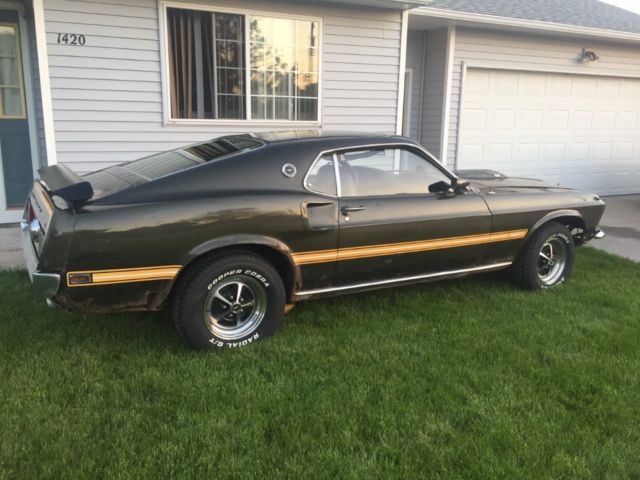 1969 Ford Mustang Mach I 351-4V 4-speed Black Jade for sale: photos ...