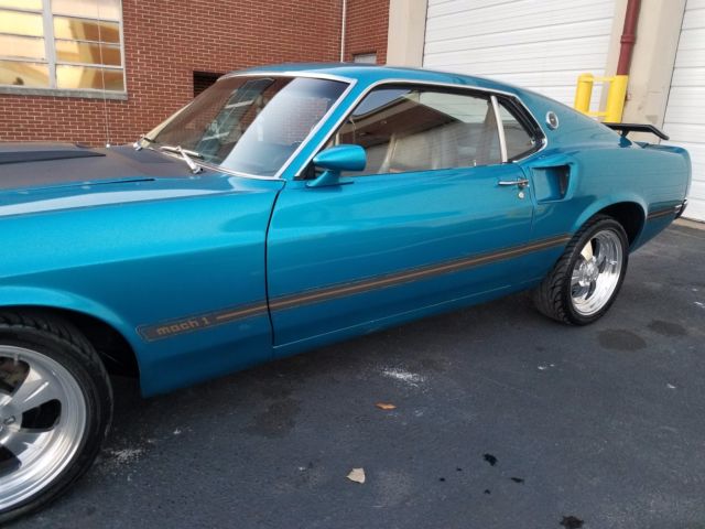 1969 Blue Ford Mustang Coupe