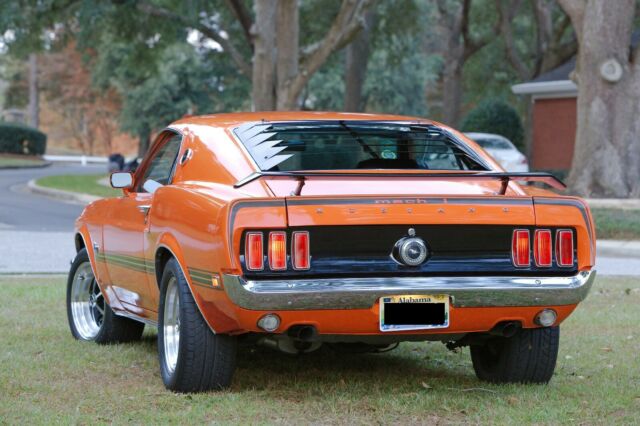 1969 Orange Ford Mustang Fastback