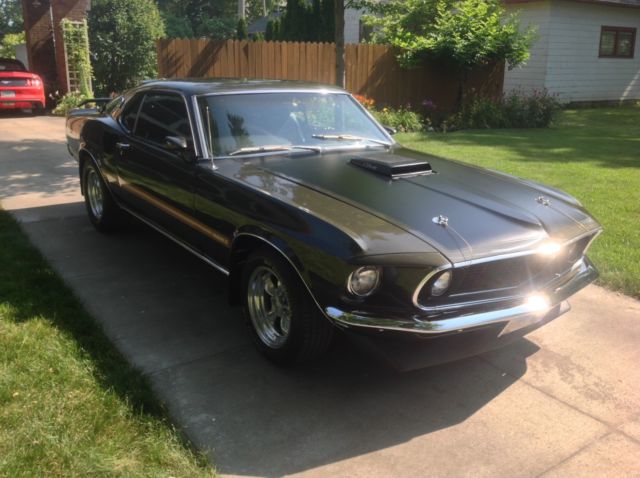 1969 Jade Black Ford Mustang Fastback