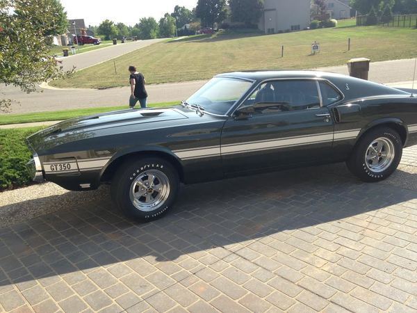 1969 Dark green Metallic Ford Mustang Fastback