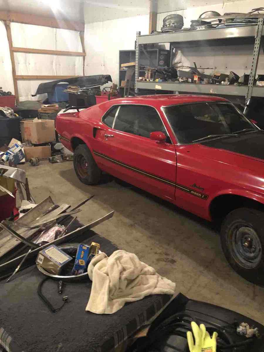 1969 Red Ford Mustang