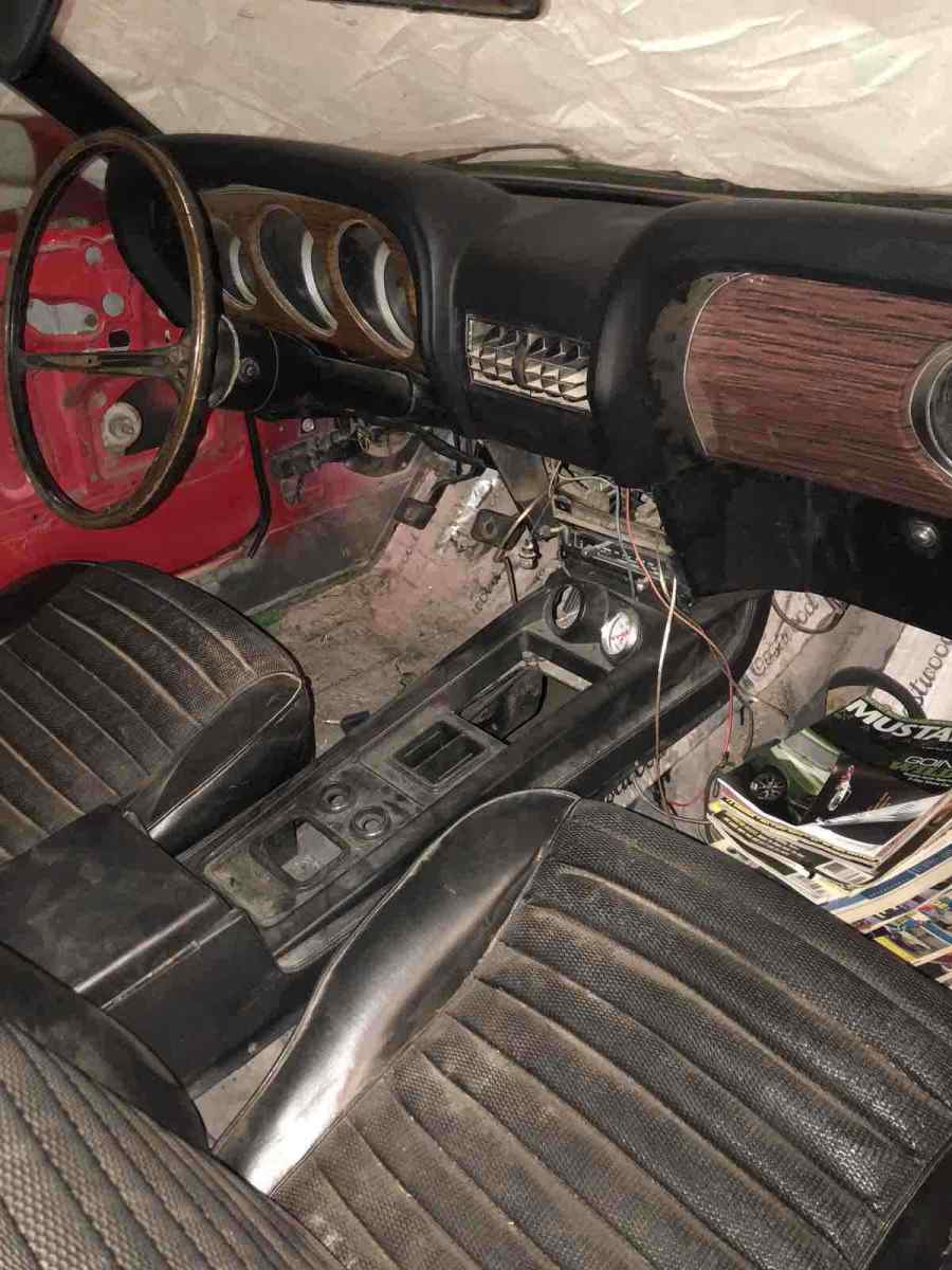 1969 Red Ford Mustang