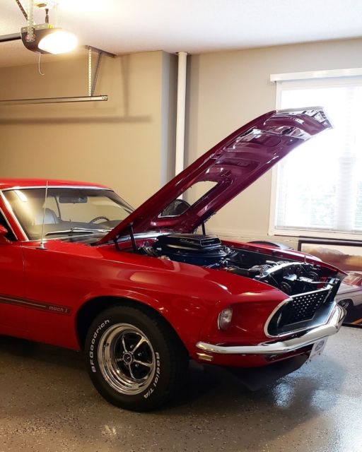 1969 Red Ford Mustang Coupe
