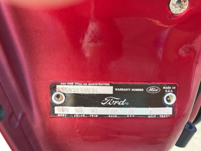 1969 Red Ford Mustang Fastback