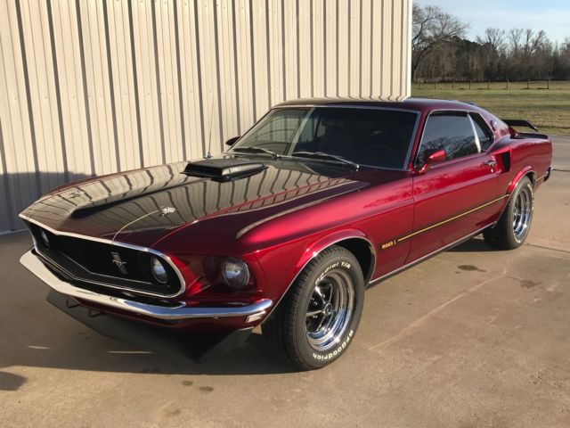 1969 Red Ford Mustang Fastback
