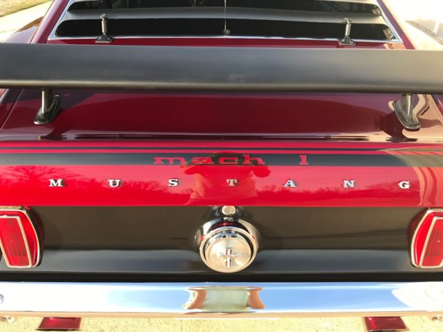 1969 Red Ford Mustang Fastback