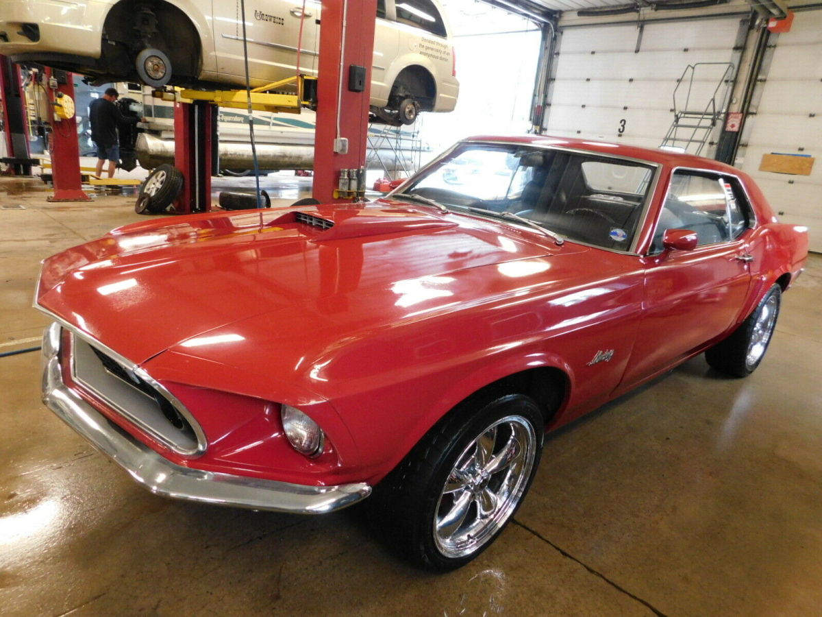 1969 Red Ford Mustang