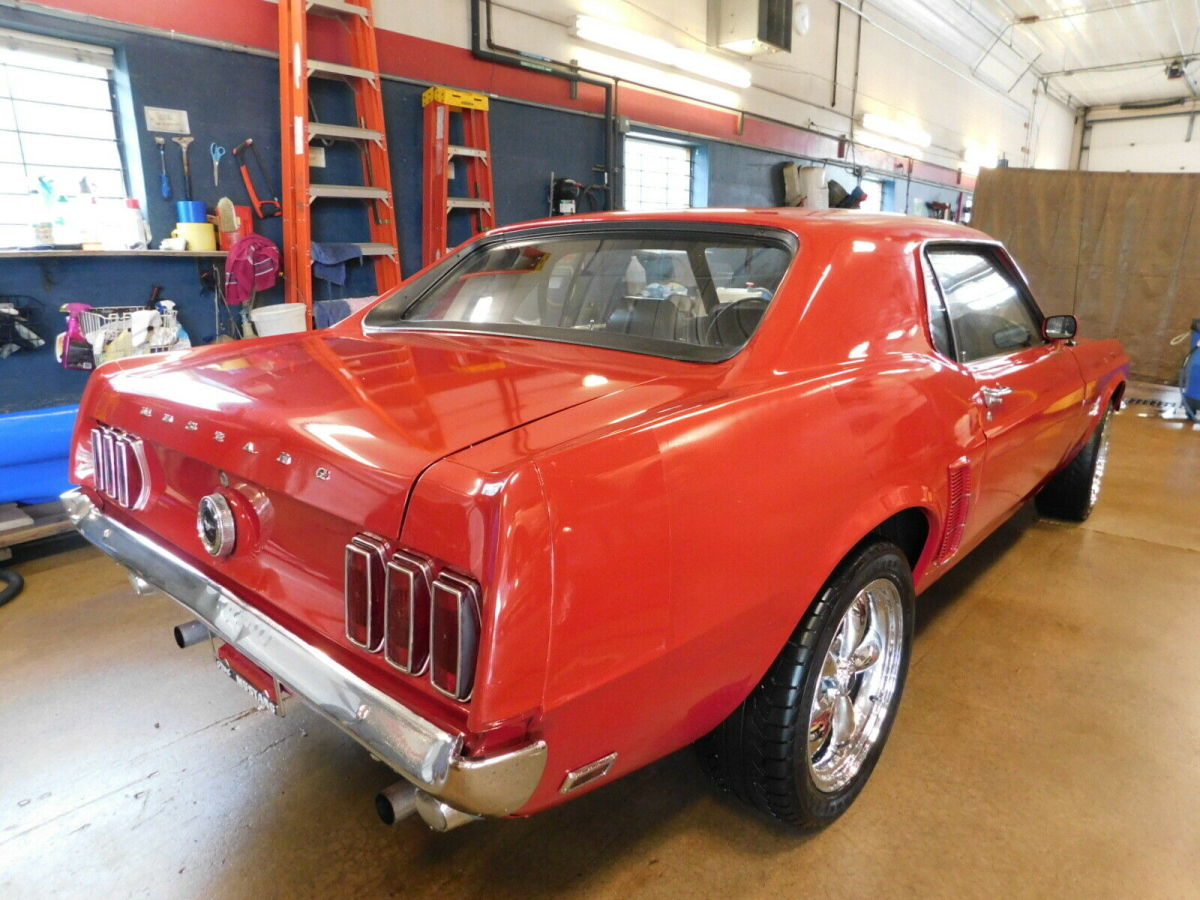 1969 Red Ford Mustang