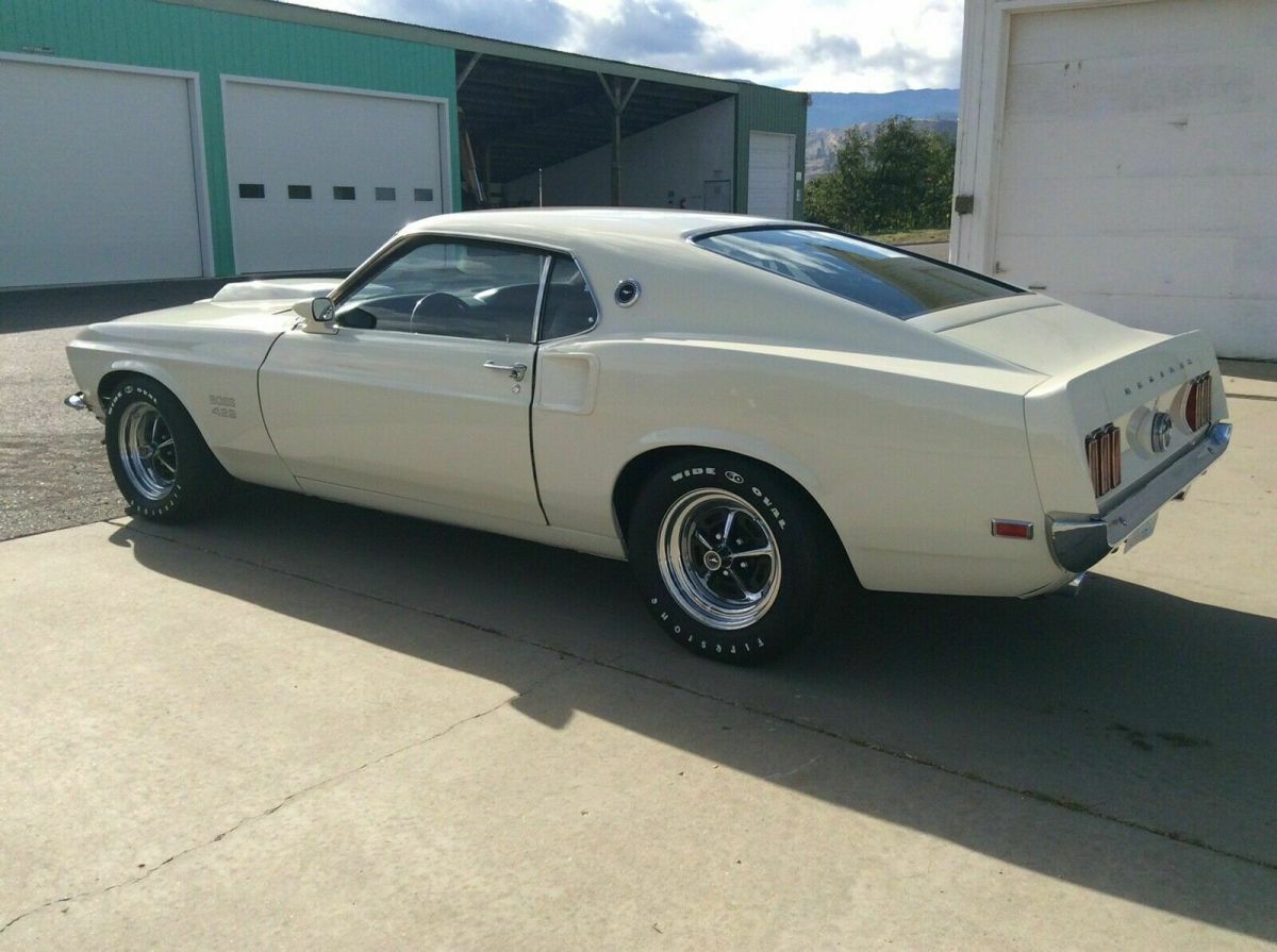 1969 White Ford Mustang