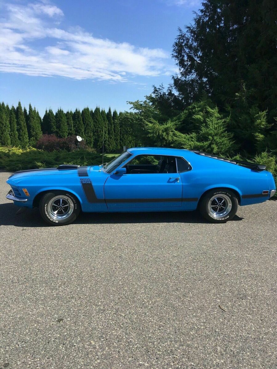 1969 White Ford Mustang