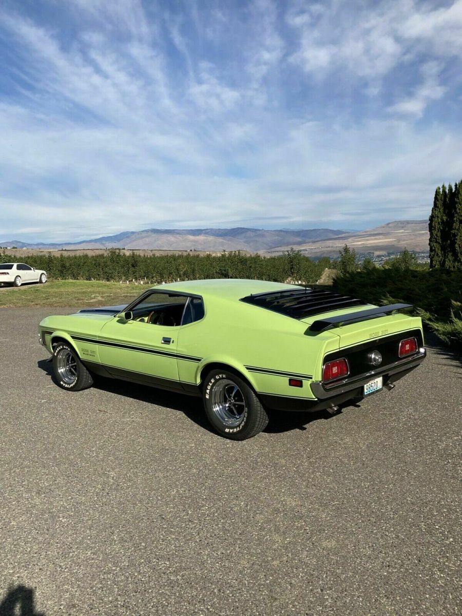 1969 White Ford Mustang