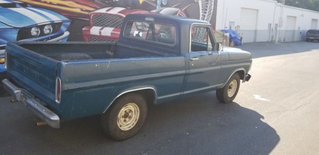 1969 Blue Ford F-100 Standard Cab Pickup