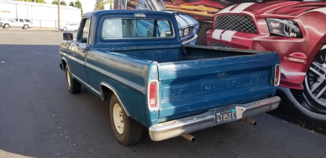 1969 Blue Ford F-100 Standard Cab Pickup