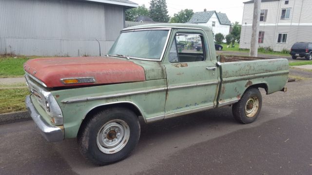 1969 Green Ford F-100