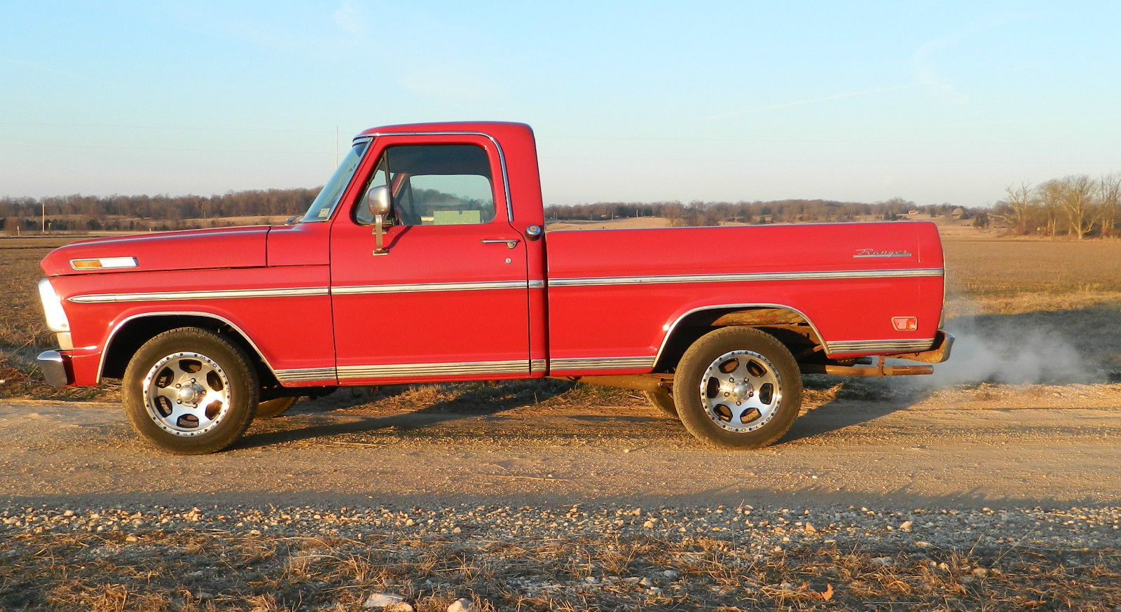 1969 Red Ford Ranger Standard Cab Pickup