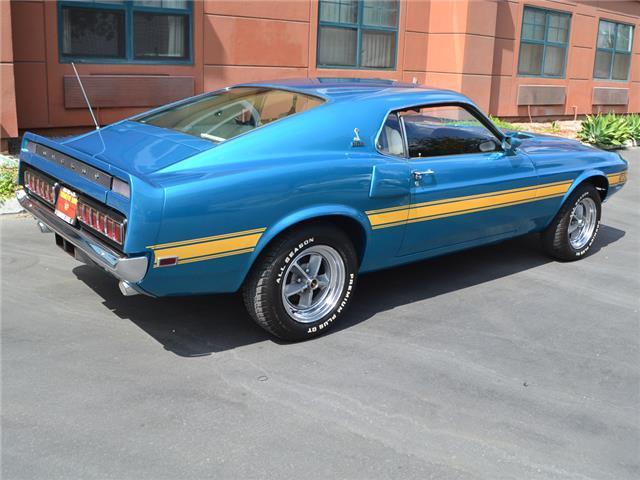 1969 Gulfstream Aqua Ford Mustang Fastback Coupe