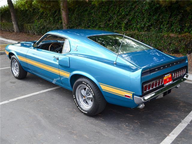 1969 Gulfstream Aqua Ford Mustang Fastback Coupe