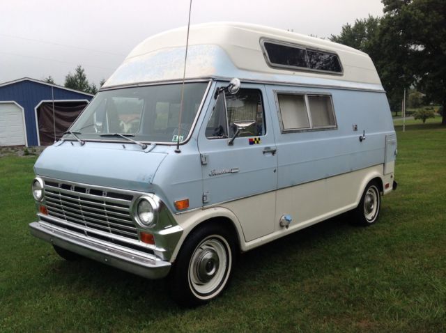 1969 Blue &- White Ford Other Van Camper