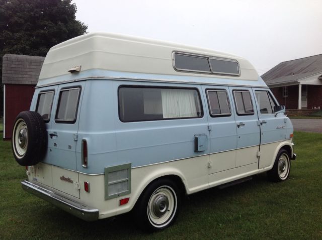 1969 Blue &- White Ford Other Van Camper