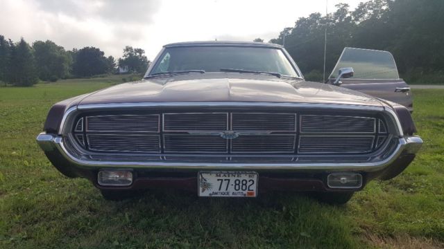 1969 Maroon w White landaeu top Ford Thunderbird