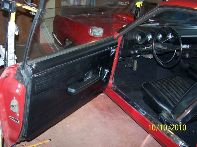 1969 candy apple red Ford Torino 2 dor