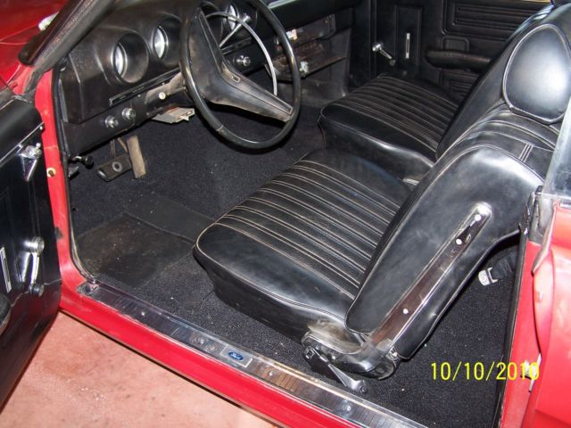 1969 candy apple red Ford Torino 2 dor