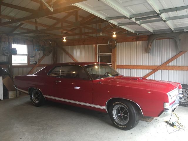 1969 Red Ford Torino Coupe