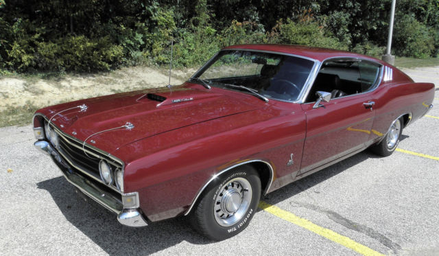 1969 Royal Maroon Ford Torino Fastback