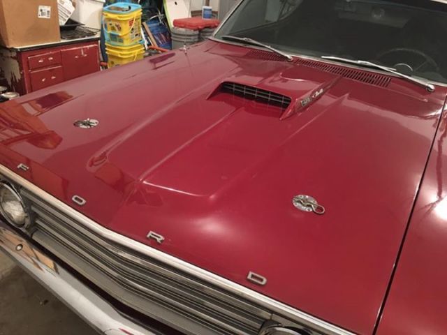 1969 Burgundy Ford Torino Fastback