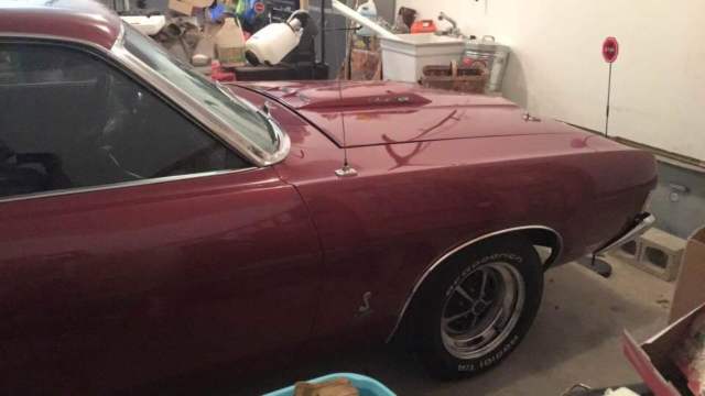 1969 Burgundy Ford Torino Fastback