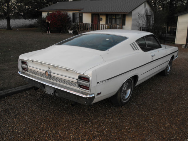 1969 White Ford Torino Fastback