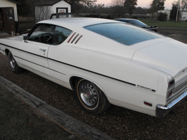 1969 White Ford Torino Fastback