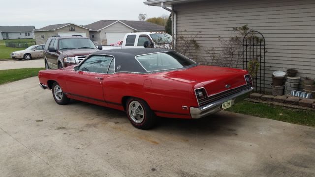1969 Red Ford Galaxie Coupe