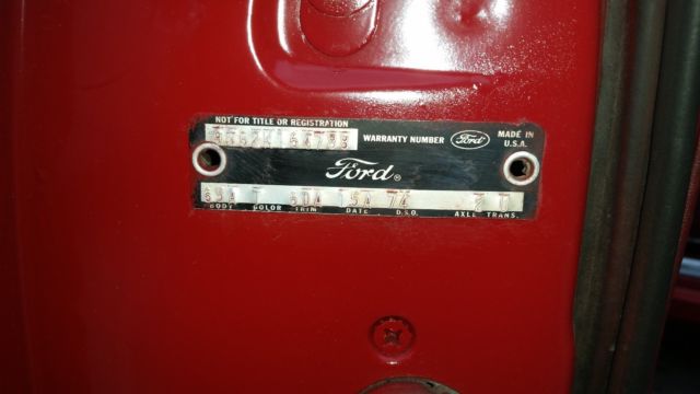 1969 Red Ford Galaxie Coupe