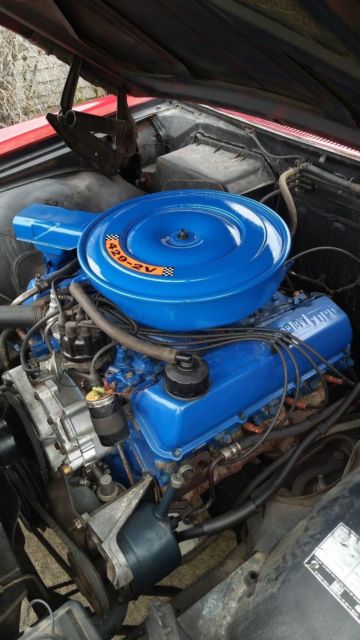 1969 Red Ford Galaxie Coupe