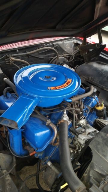 1969 Red Ford Galaxie Coupe