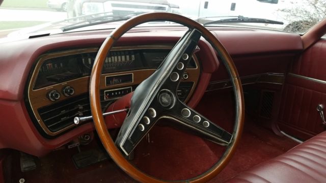 1969 Red Ford Galaxie Coupe