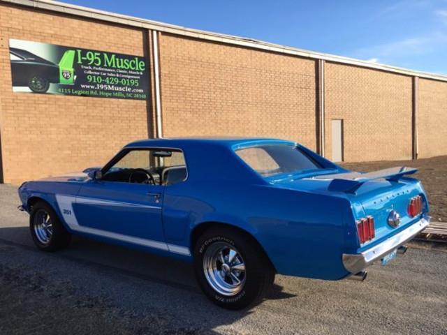 1969 Blue Ford Mustang Convertible