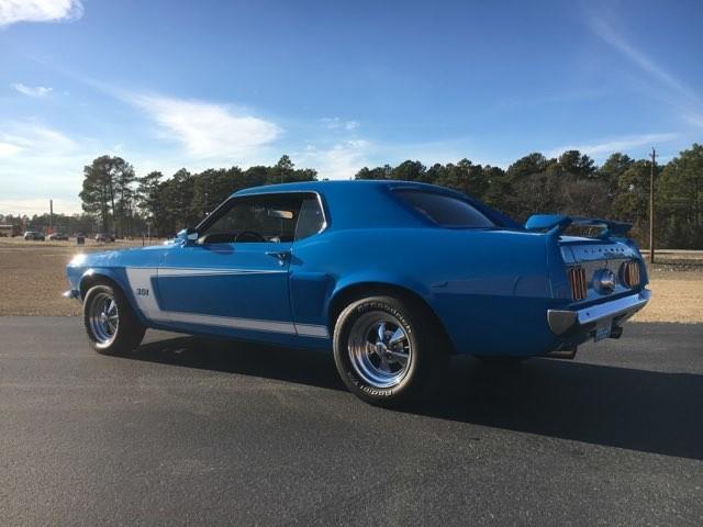 1969 Blue Ford Mustang Convertible