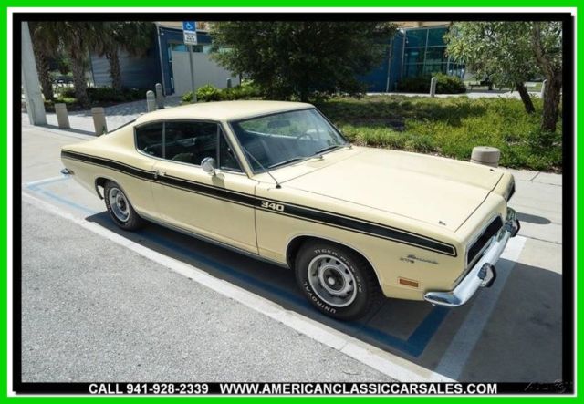 1969 Yellow Plymouth Barracuda