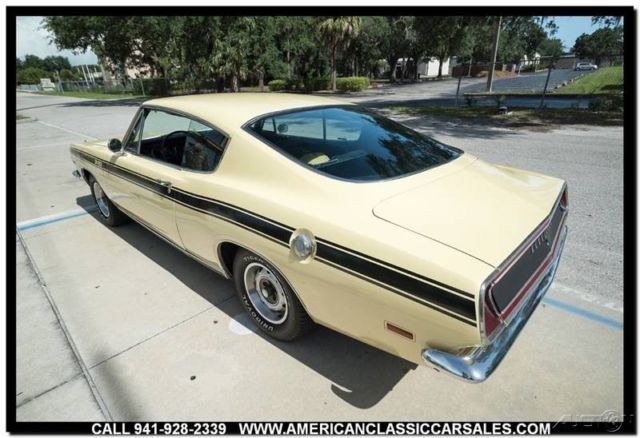 1969 Yellow Plymouth Barracuda