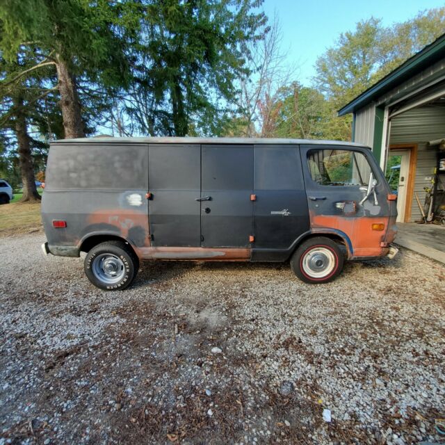 1974 Black Chevrolet G10 Van Convertible